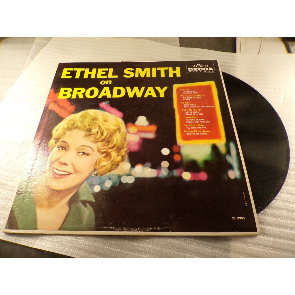 Ethel Smith on Broadway Vinyl LP Decca DL 8993 Hammond Organ Show Tunes 1959